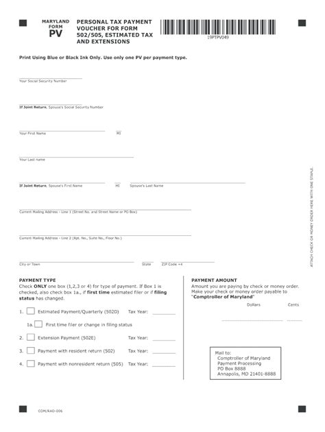 maryland gov pv form.